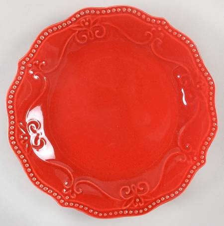 Paige Red Salad Plate