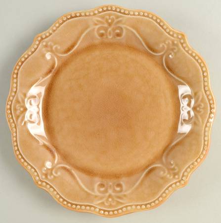 Paige Amber-Crackle Salad Plate