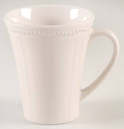 Paige-Linen White Mug