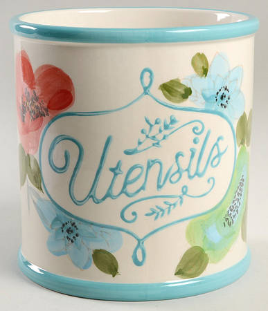 Vintage Bloom Utensil Holder