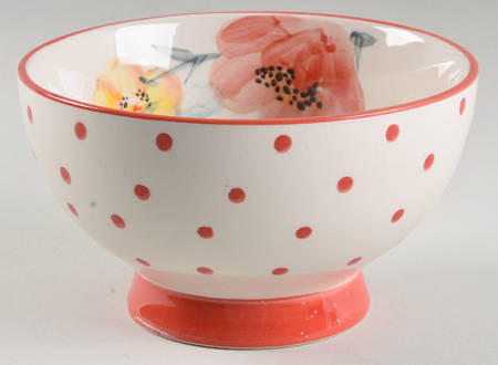 Vintage Bloom Footed Soup/Cereal Bowl