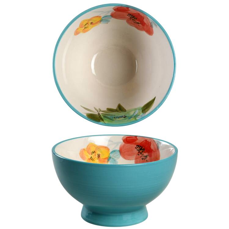 Flea Market Footed Soup/Cereal Bowl