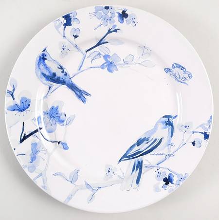 Indigo Blossom Salad Plate