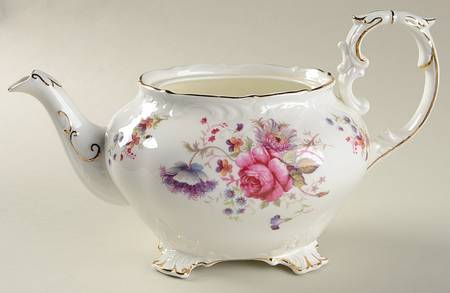 Rosealee (Gold Trim) Teapot No Lid