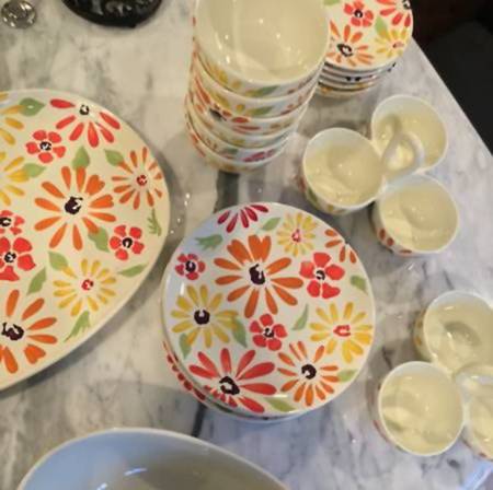 Flowers (Multicolor) Dinner Plate
