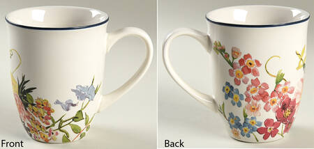 Floral Rim Mug by Pottery Barn China