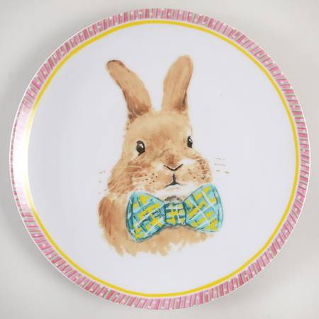 Bunny Faces Salad/Dessert Plate