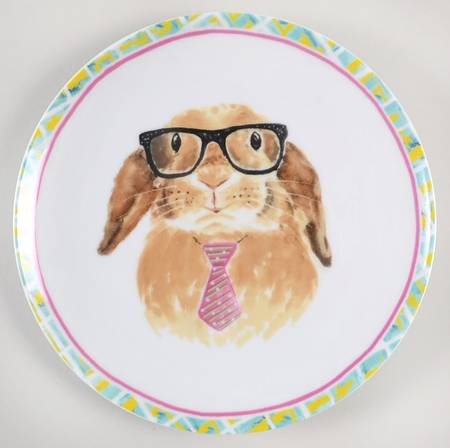 Bunny Faces Salad/Dessert Plate