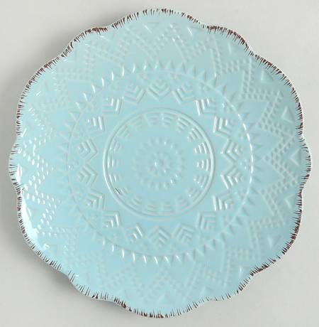 Remembrance Teal Salad Plate