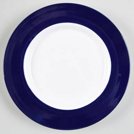 Blue Banded Salad Plate