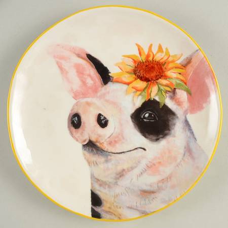 Farm Animals Salad Plate