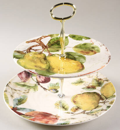 Verona 6 5/8"-10"  2 Tiered Serving Tray (Dp, Sp) HC
