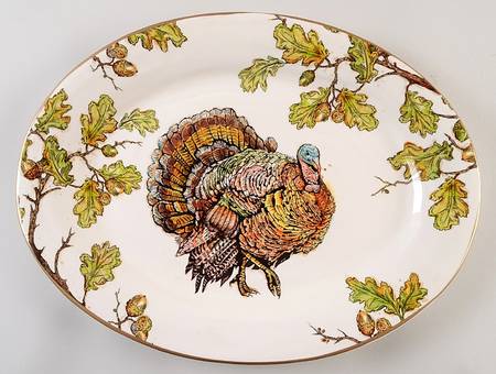 Autumn Oak 16" Oval Serving Platter