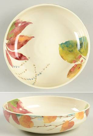 Willow Leaves Coupe Soup Bowl