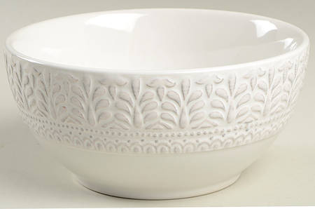 Chateau Clair White Soup/Cereal Bowl by Pier 1