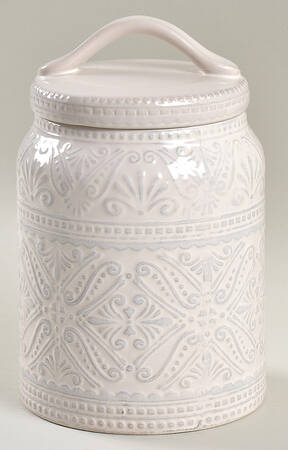 Chateau Clair White Medium Canister & Lid