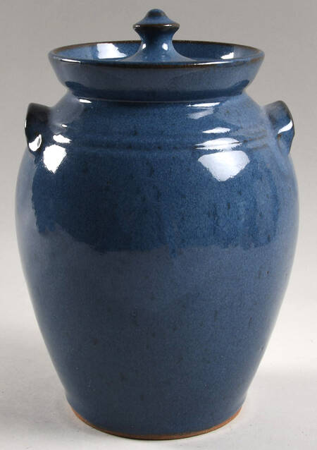 Vernon Owens 9" Storage Crock & Lid