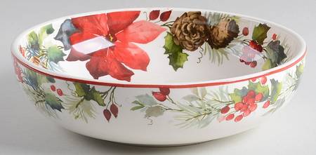 Berry Christmas Soup/Cereal Bowl