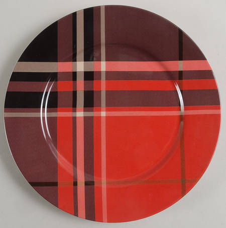 Plaid Salad Plate