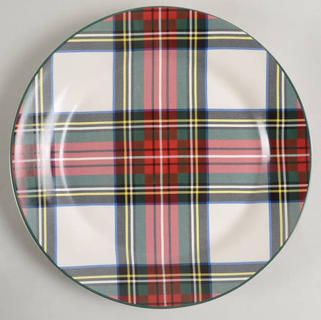 Plaid Salad Plate