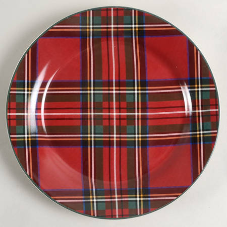 Plaid Salad Plate