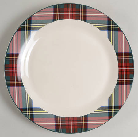 Plaid Dinner Plate
