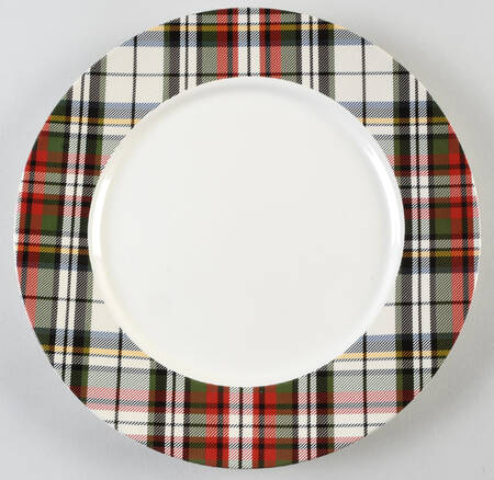Plaid Dinner Plate