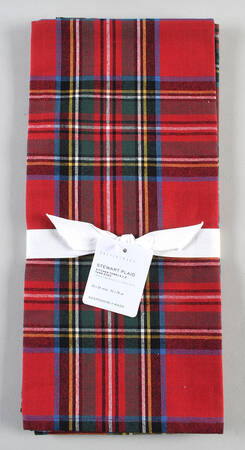Plaid Cloth Kitchen Towels - Set of 2