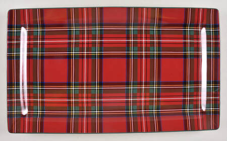 Plaid 17" Rectangular Serving Platter