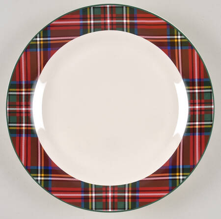 Plaid Dinner Plate