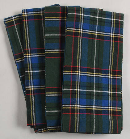Plaid Cloth Napkin - Set of 4