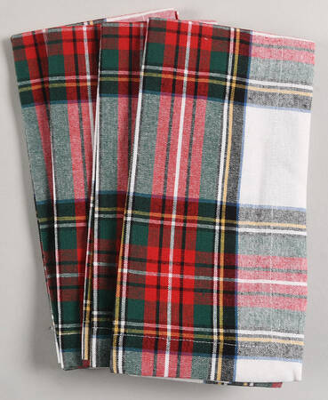 Plaid Cloth Napkin - Set of 4