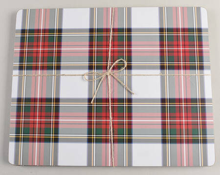 Plaid Corkboard Placemat - Set of 4