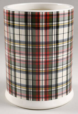 Plaid Cookie Jar No Lid