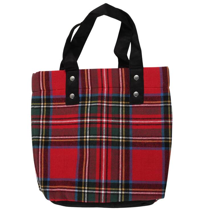 Plaid Double Wine Bottle Caddy