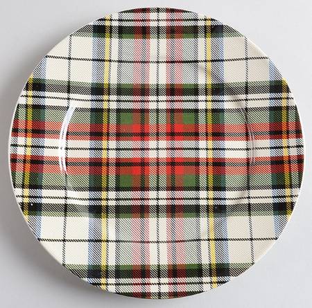 Plaid Salad Plate