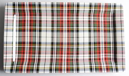 Plaid 17" Rectangular Serving Platter