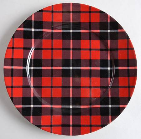 Plaid Salad Plate