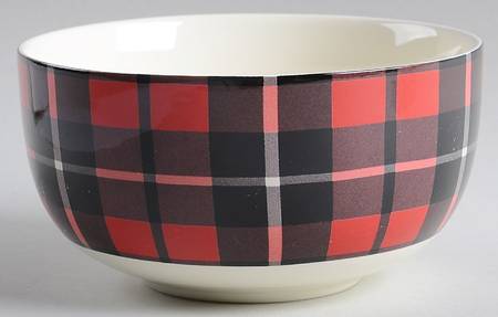 Plaid Soup/Cereal Bowl