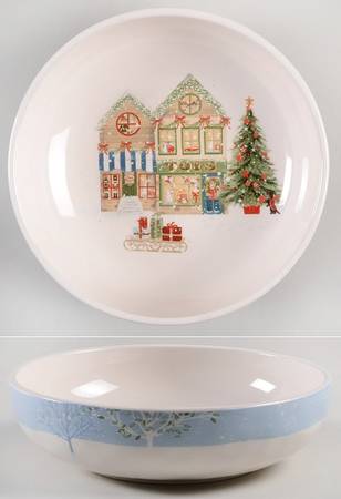 Christmas Village Individual Dinner Bowl