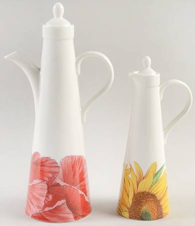 Botanic Blooms Oil and Vinegar with Lids