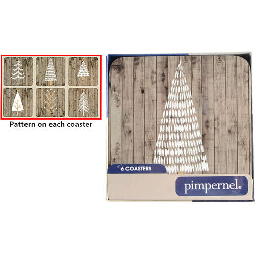 Coasters Square Corkback Coaster - Set of 6