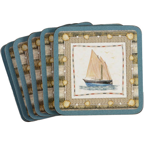 Coasters Square Corkback Coaster - Set of 6
