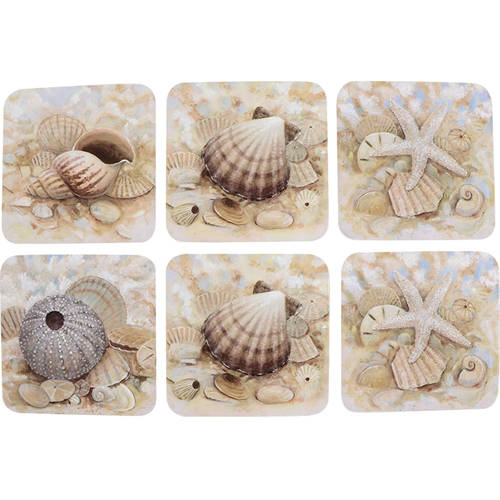 Coasters Square Corkback Coaster - Set of 6