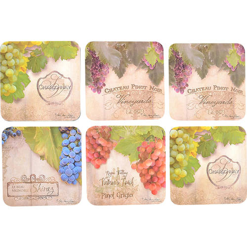 Coasters Square Corkback Coaster - Set of 6