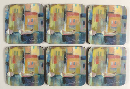 Coasters Square Corkback Coaster - Set of 6