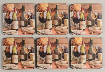 Coasters Square Corkback Coaster - Set of 6