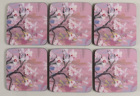 Coasters Square Corkback Coaster - Set of 6