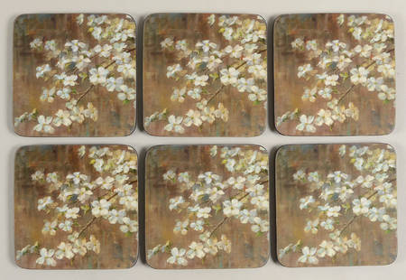 Coasters Square Corkback Coaster - Set of 6