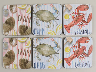 Coasters Square Corkback Coaster - Set of 6